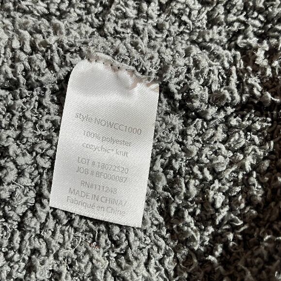 Barefoot Dreams Cozychic Lite Cardigan Sweater Womens S/M Gray Oversized Pockets - Picture 7 of 10